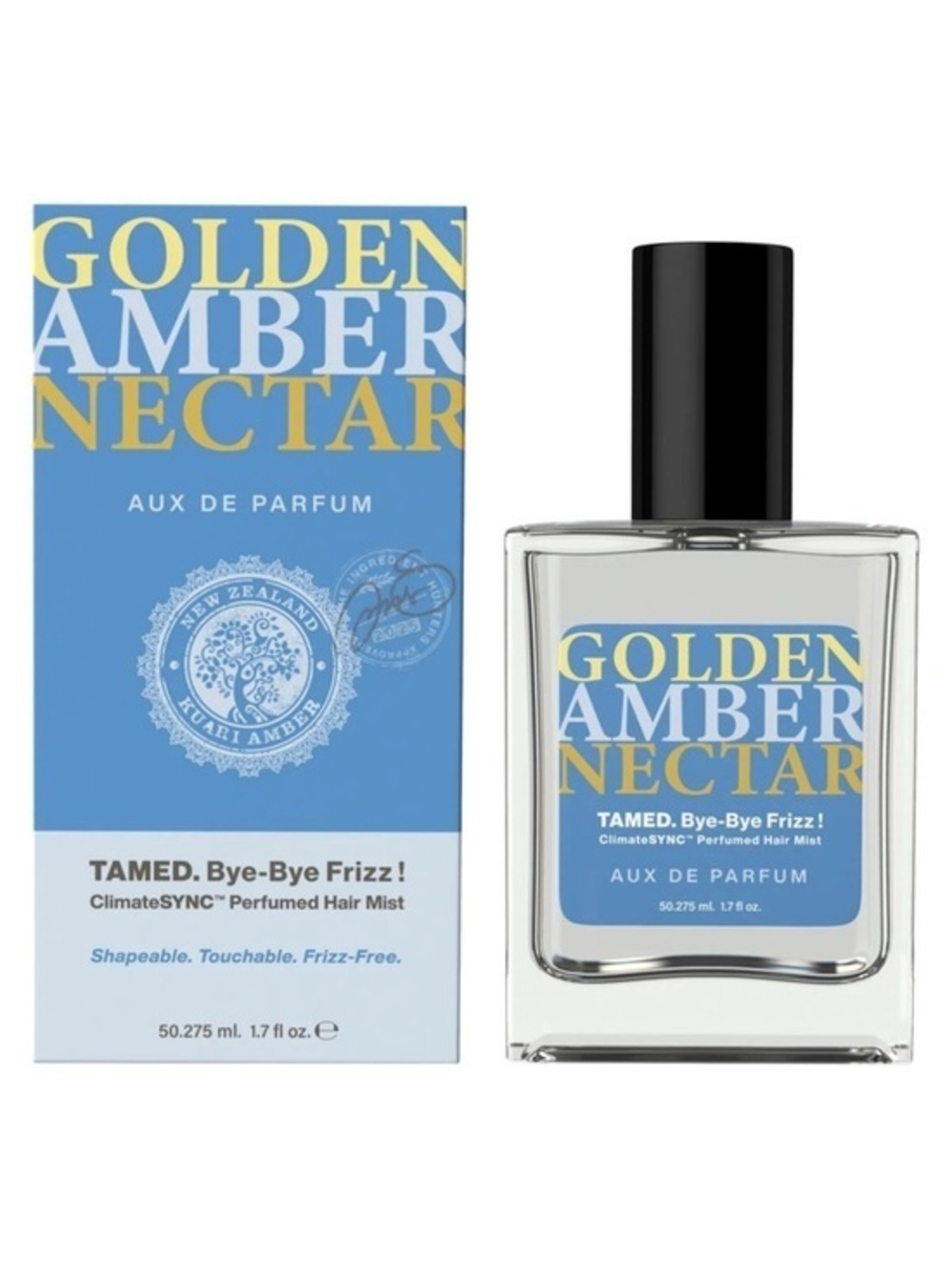 Tweak'd TAMED. Bye-Bye Frizz GOLDEN AMBER  Nectar Hair Mist 1.7 Fl Oz. NIB